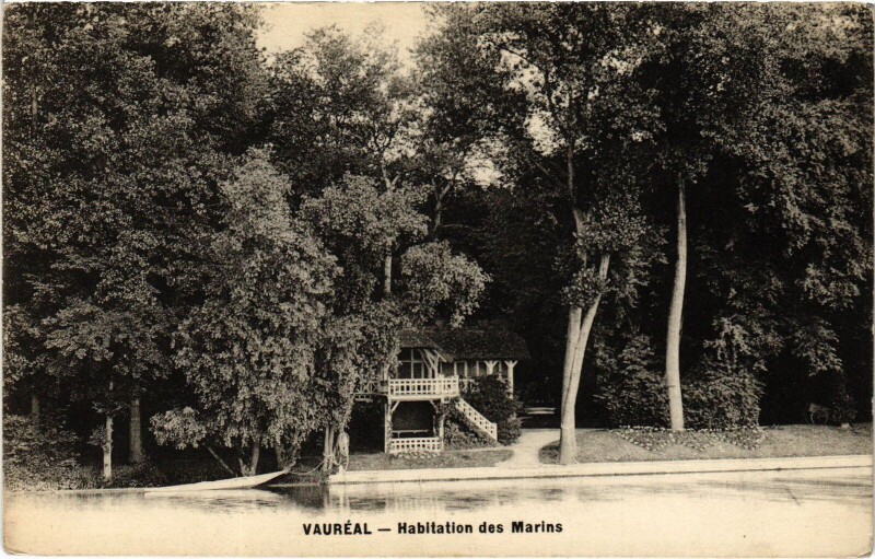 Carte postale ancienne Vaureal Habitation des Marins France