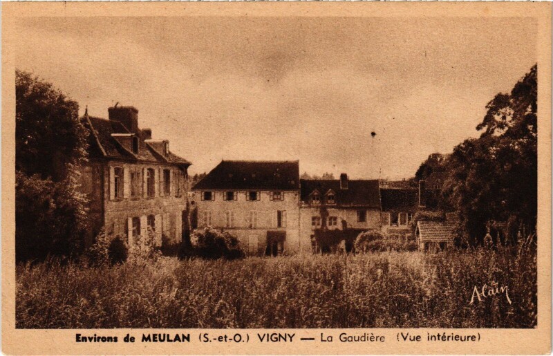 Carte postale ancienne Vigny La Gaudiere France à Vigny