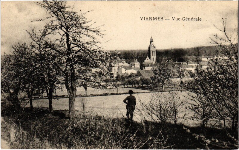 Carte postale ancienne Viarmes Vue Generale France à Viarmes