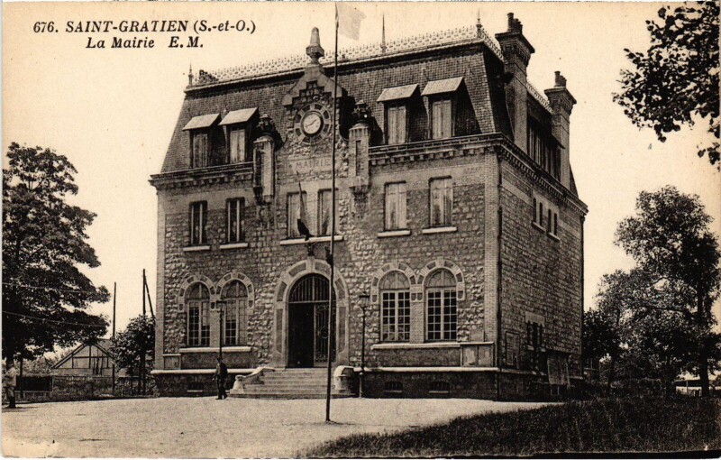 Carte postale ancienne Saint-Gratien La Mairie France à Saint-Gratien