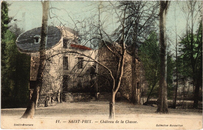 Carte postale ancienne Saint-Prix Chateaau de la Chasse France à Saint-Prix