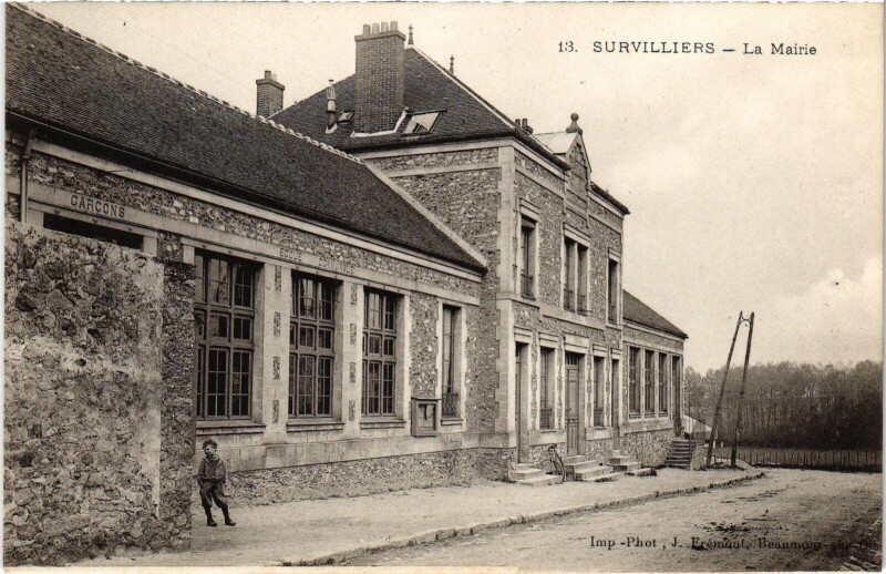 Carte postale ancienne Survilliers La Mairie France à Survilliers
