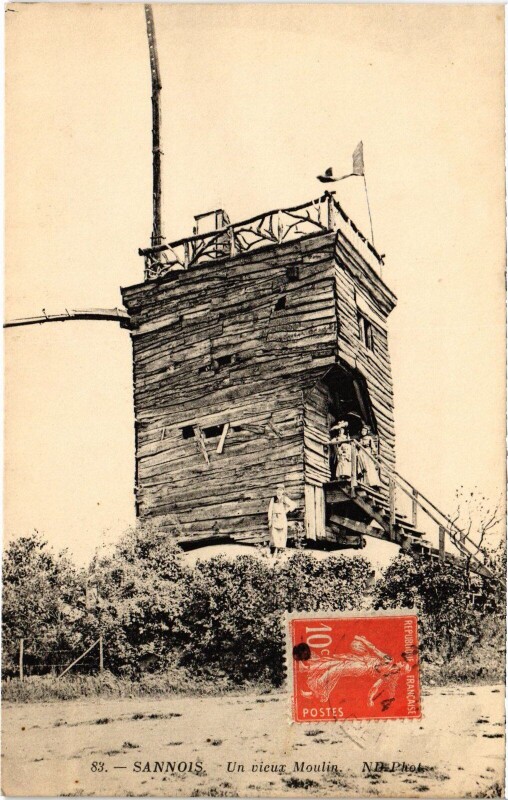Carte postale ancienne Sannois Un Vieux Moulin France à Sannois