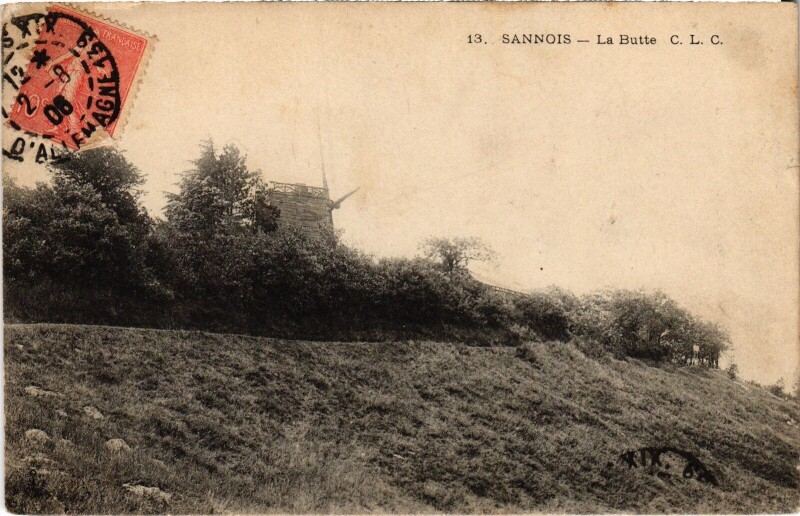 Carte postale ancienne Sannois La Butte France à Sannois
