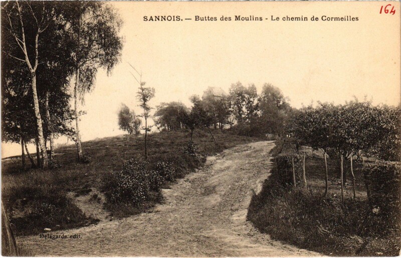 Carte postale ancienne Sannois Buttes des Moulins France à Sannois