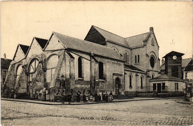 Carte postale ancienne Sannois L'Eglise France à Sannois