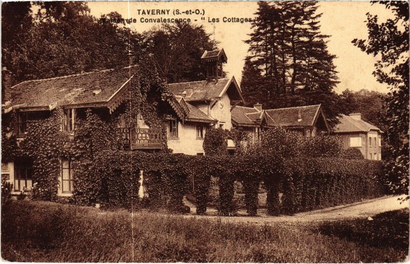 Carte postale ancienne Taverny Les Cottages France à Taverny