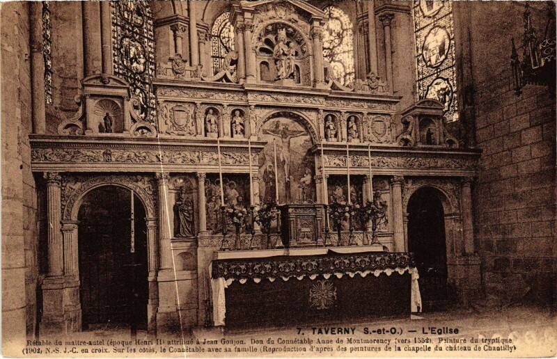 Carte postale ancienne Taverny L'Eglise France à Taverny