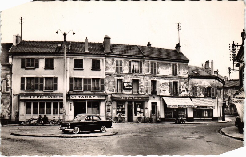Carte postale ancienne Montmorency Place Henri Sestre France à Montmorency