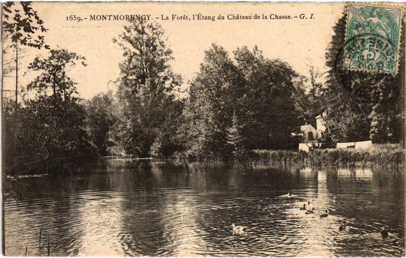 Carte postale ancienne Montmorency La Foret, L'Etang du Chateau France à Montmorency