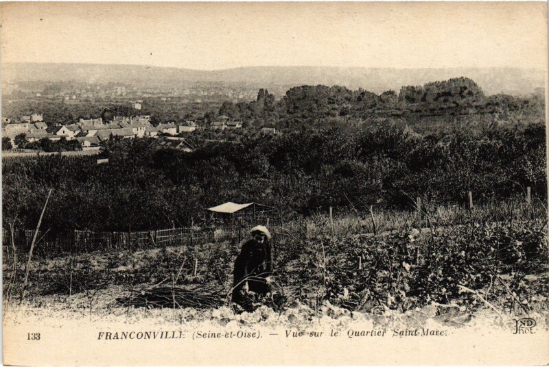 Carte postale ancienne Franconville Vue sur le Quartier Saint-Marc France à Franconville