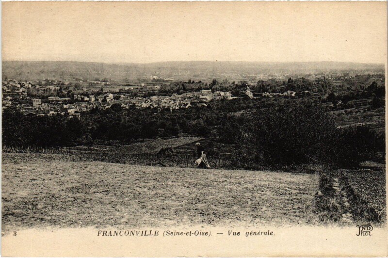 Carte postale ancienne Franconville Vue Generale France à Franconville