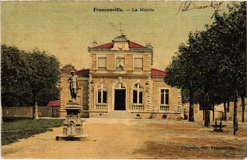 Carte postale ancienne Franconville La Mairie France à Franconville