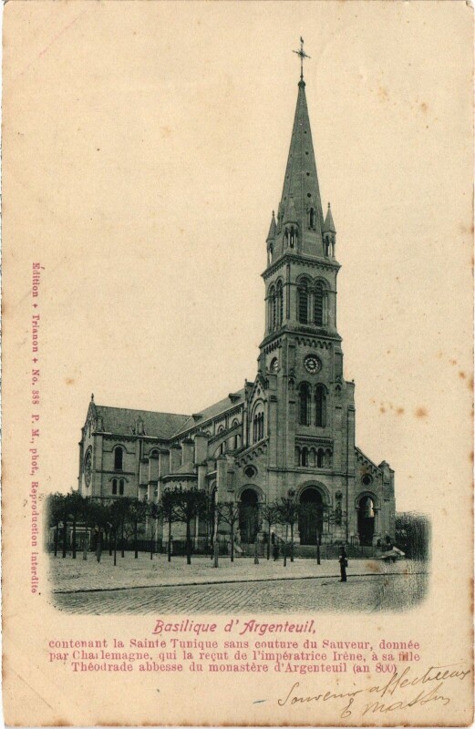 Carte postale ancienne Argenteuil Basilique France à Argenteuil