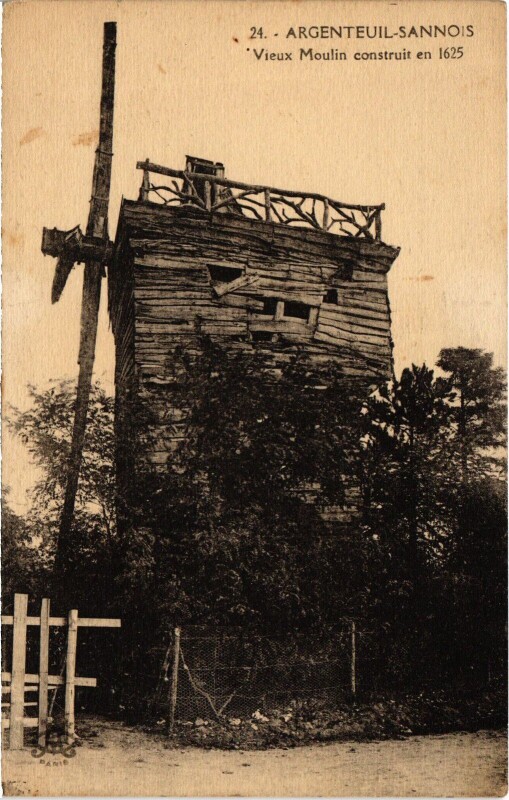 Carte postale ancienne Argenteuil Vieux Moulin France à Argenteuil