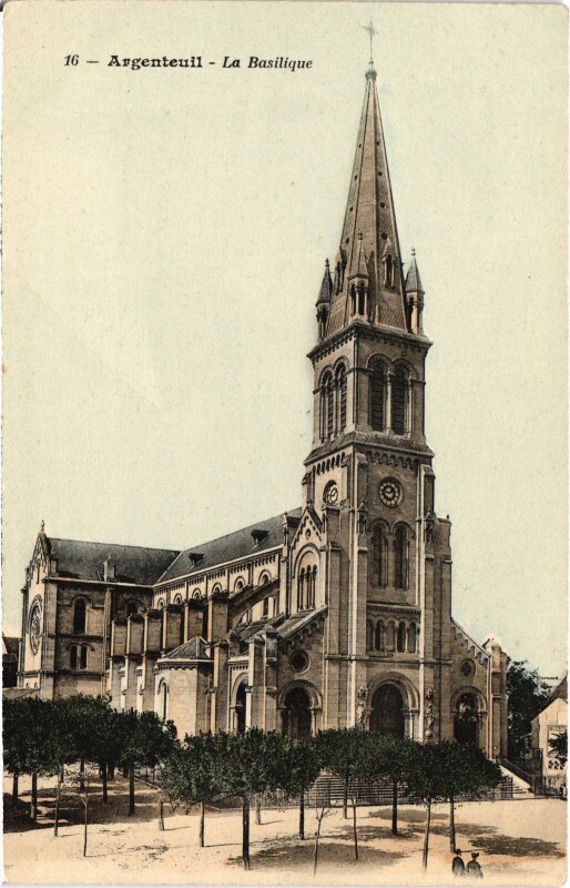 Carte postale ancienne Argenteuil La Basilique France à Argenteuil