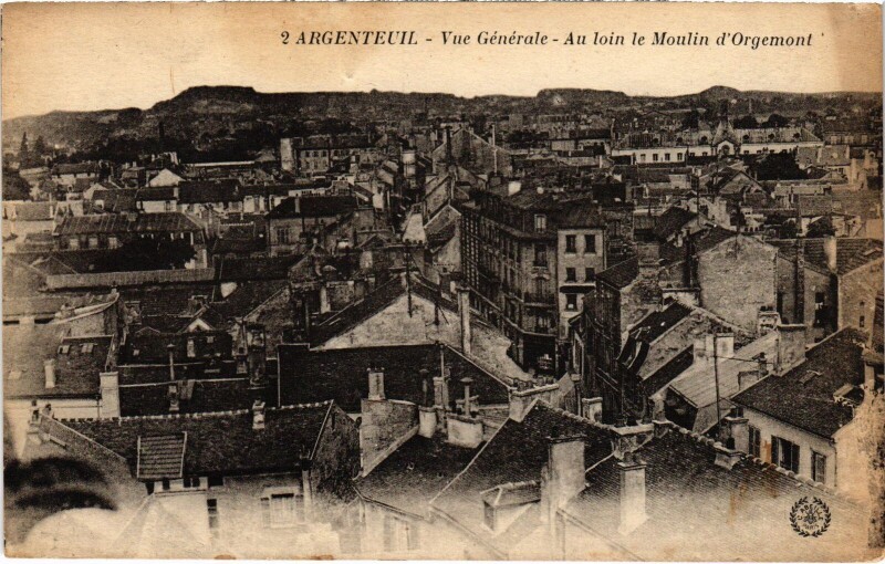 Carte postale ancienne Argenteuil Vue Generale France à Argenteuil