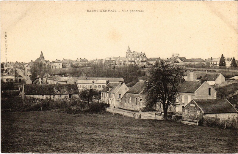 Carte postale ancienne Saint-Gervais Vue Generale France à Saint-Gervais