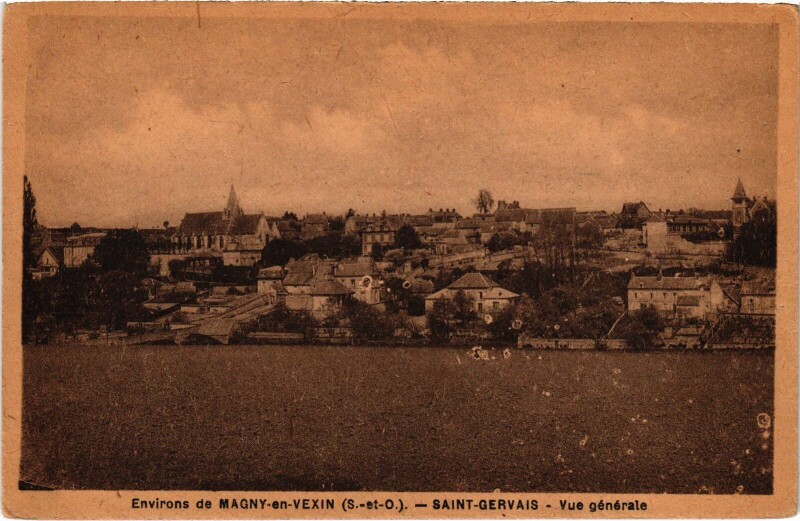Carte postale ancienne Environs de Magny en Vexin Vue Generale France à Magny-en-Vexin