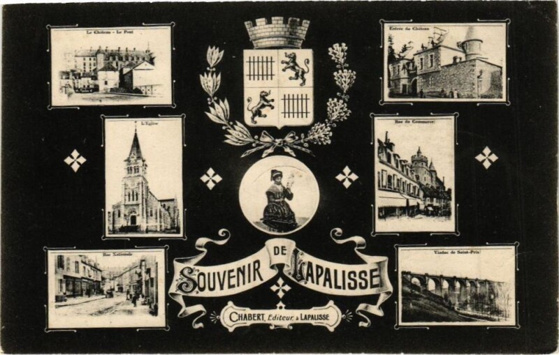 Carte postale ancienne Souvenir de Lapalisse à Lapalisse