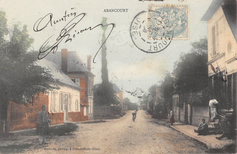 Carte postale ancienne Abancourt - Bureau De Tabac à Abancourt