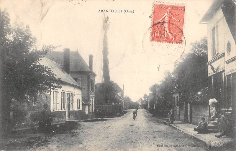 Carte postale ancienne Abancourt - Bureau De Tabac à Abancourt