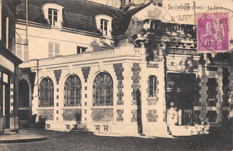 Carte postale ancienne Senlis - La Poste à Senlis