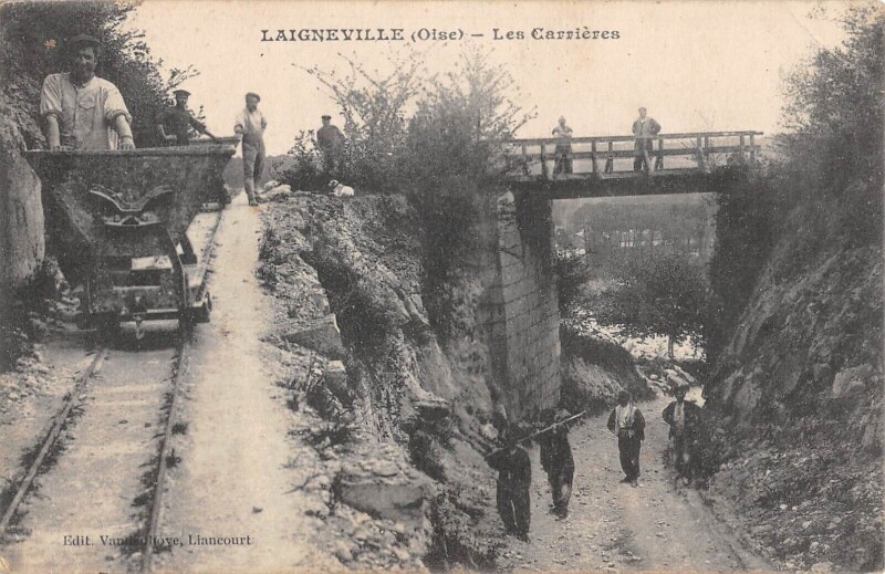 Carte postale ancienne Laigneville - Les Carrieres à Laigneville