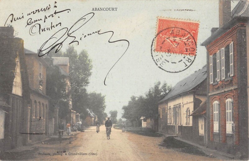 Carte postale ancienne Abancourt à Abancourt