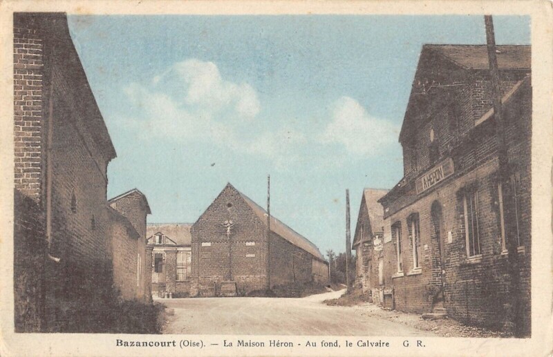 Carte postale ancienne Bazancourt - La Maison Heron à Bazancourt
