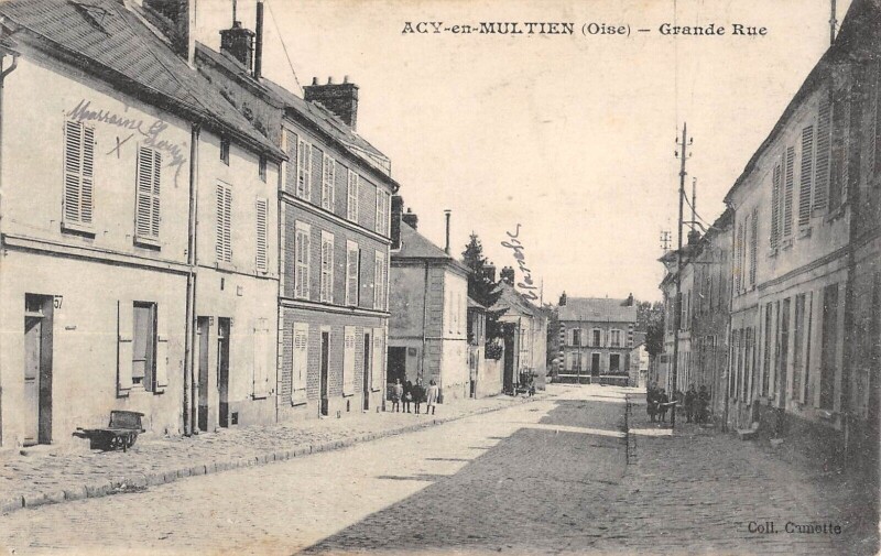Carte postale ancienne Acy En Multien - Grande Rue à Acy-en-Multien