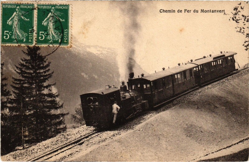 Carte postale ancienne Chemin de fer de Montavert