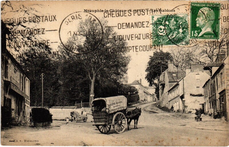 Carte postale ancienne Neauphie-le-Chateau Les Sablons