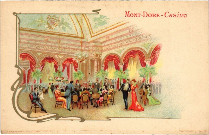 Carte postale ancienne Mont-Dore Casino à Mont-Dore
