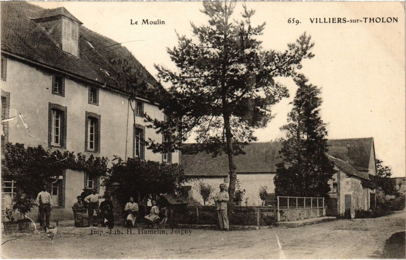 Carte postale ancienne Viliers-sur-Tholon Le Moulin