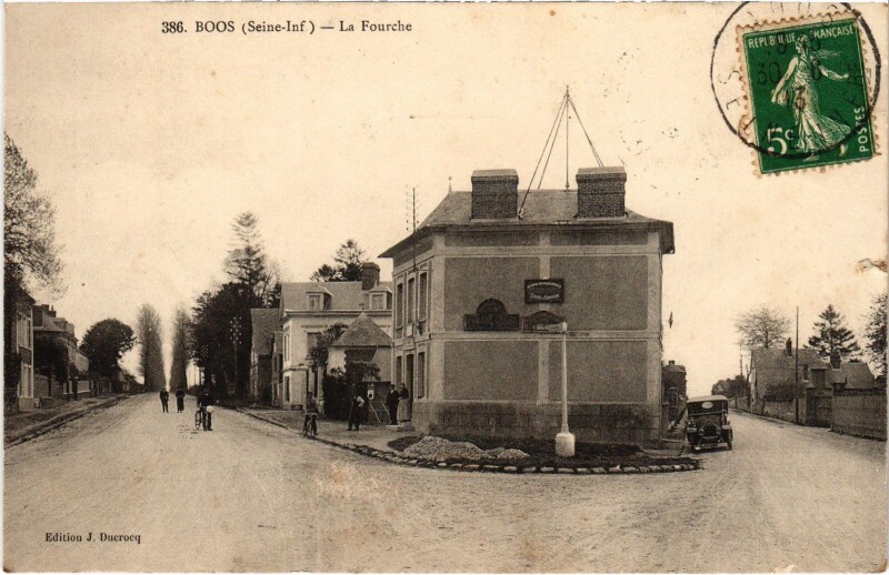 Carte postale ancienne Boos La Fourche