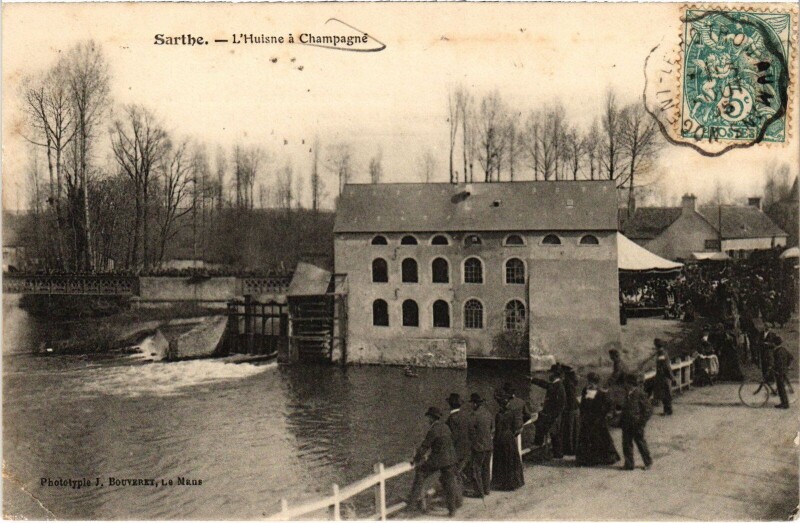 Carte postale ancienne Sarthe Champagné l'Huisne à Champagné