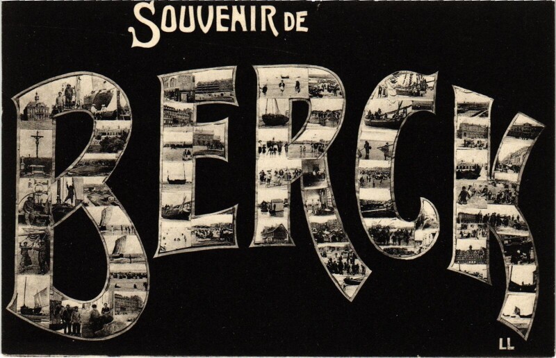Carte postale ancienne Souvenir de Berck à Berck