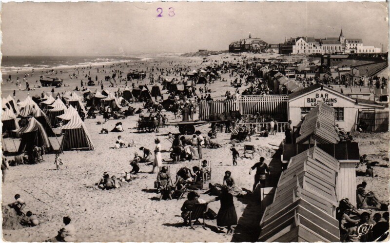 Carte postale ancienne Berck-Plage la plage à Berck