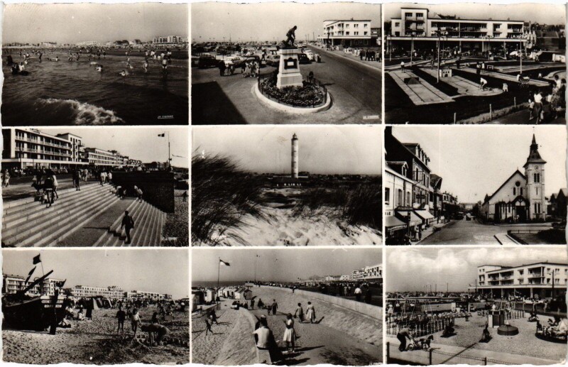 Carte postale ancienne Souvenir de Berck-Plage à Berck