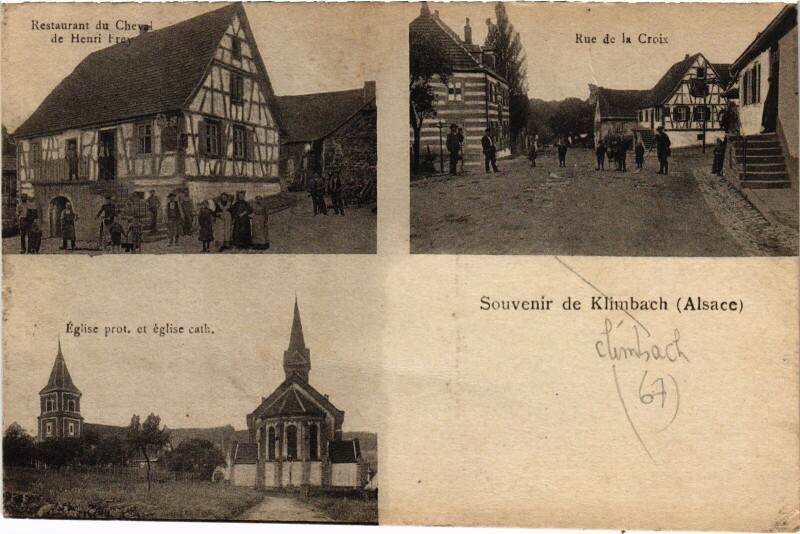 Carte postale ancienne Souvenir de Klimbach Alsace