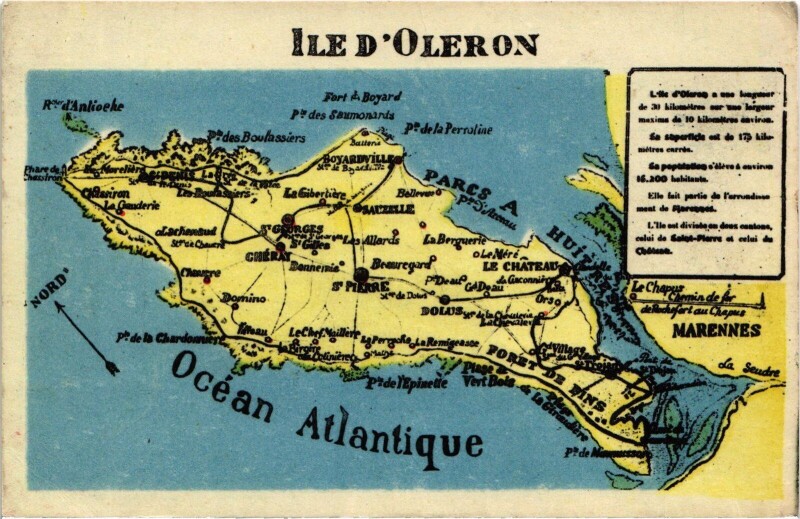 Carte postale ancienne Ile d'Oléron