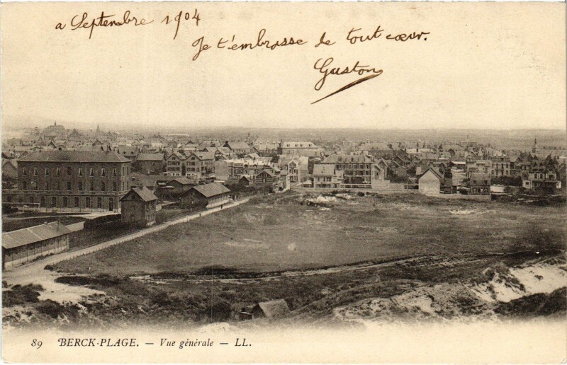 Carte postale ancienne Berck-Plage vue generale à Berck