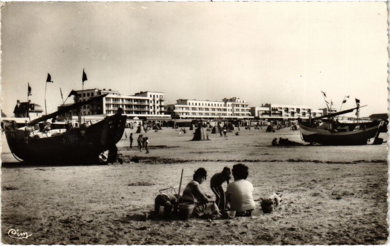 Carte postale ancienne Berck-Plage La plage à Berck