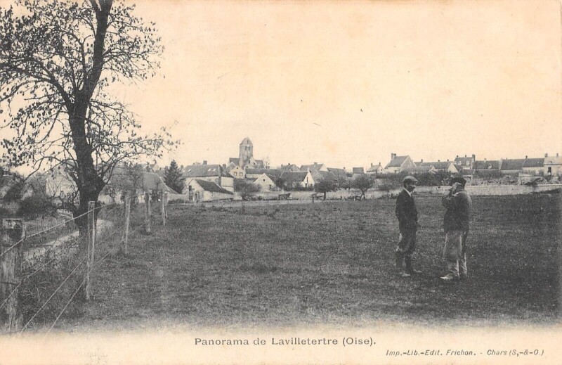 Carte postale ancienne Panorama De Lavilletertre à Lavilletertre