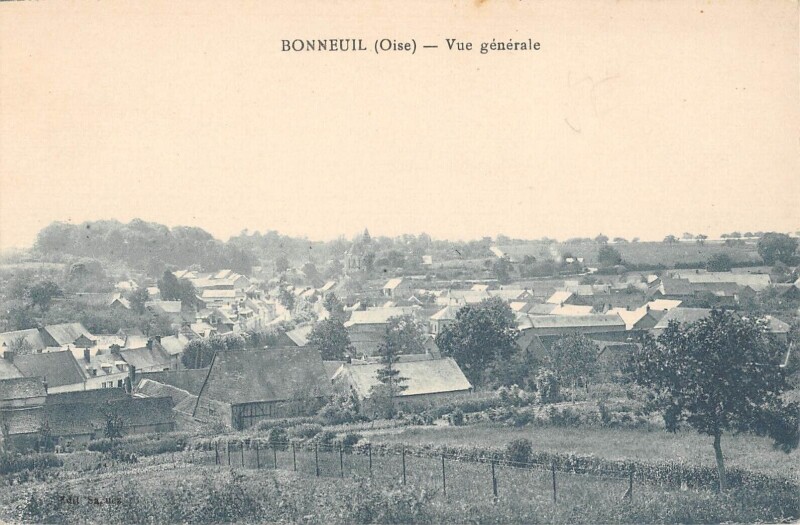 Carte postale ancienne Bonneuil - Vue Generale