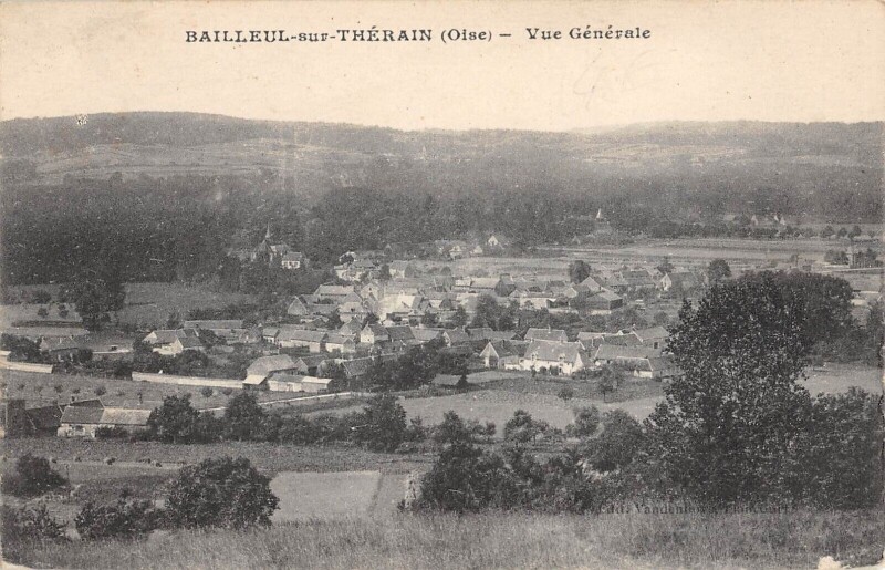 Carte postale ancienne Bailleul Sur Therain Vue Generale