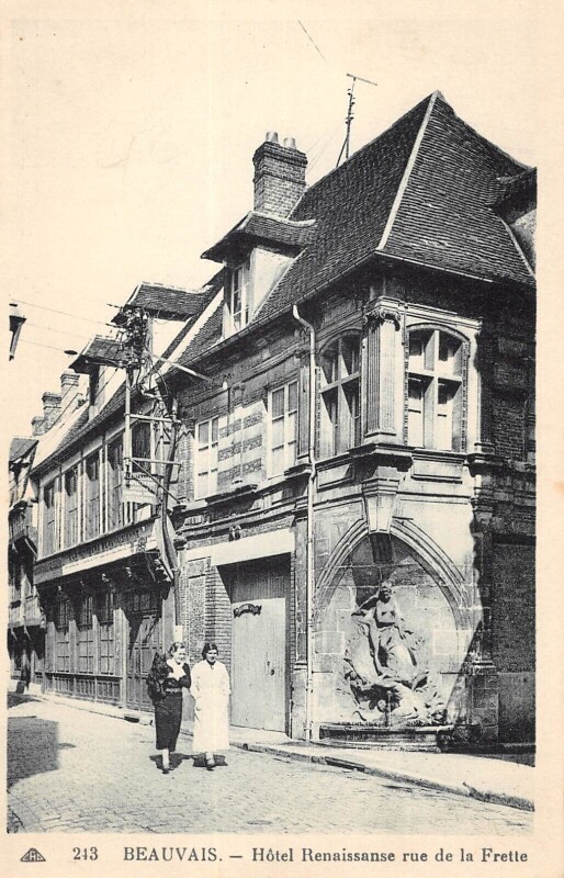 Carte postale ancienne Beauvais - Hotel Renaissance - Rue De La Frette à Beauvais