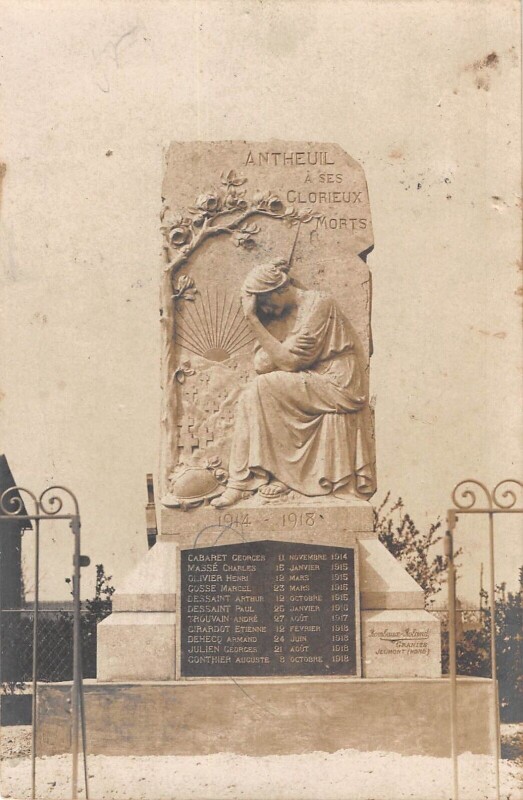 Carte postale ancienne Antheuil - Carte Photo