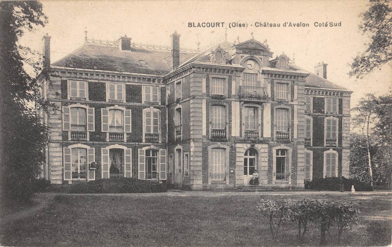 Carte postale ancienne Blacourt - Chateau D'Avelon - Cote Sud à Blacourt